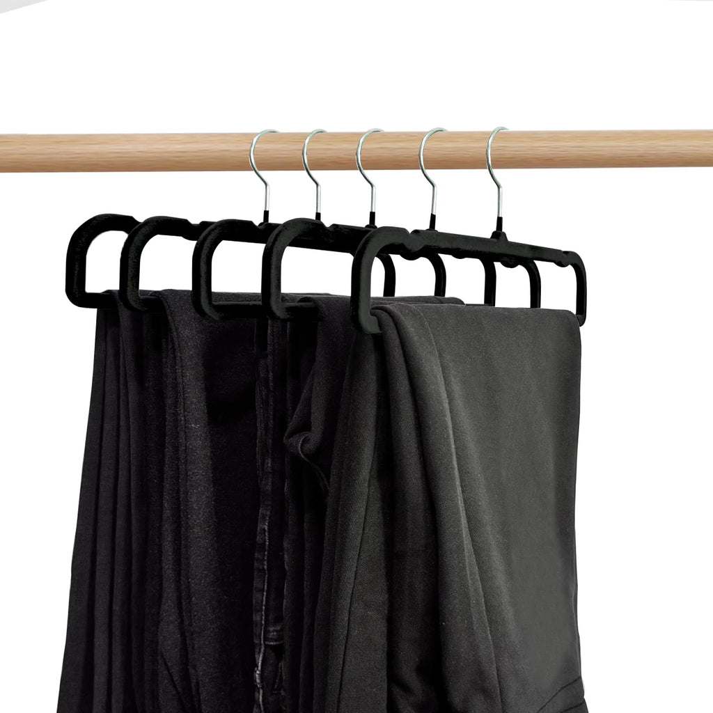 Velvet Pants Hangers 20 Pack,Premium Non Slip Velvet Hangers,Thin Space Saving Slim Clothes Hangers with 360° Swivel Hook,35cm