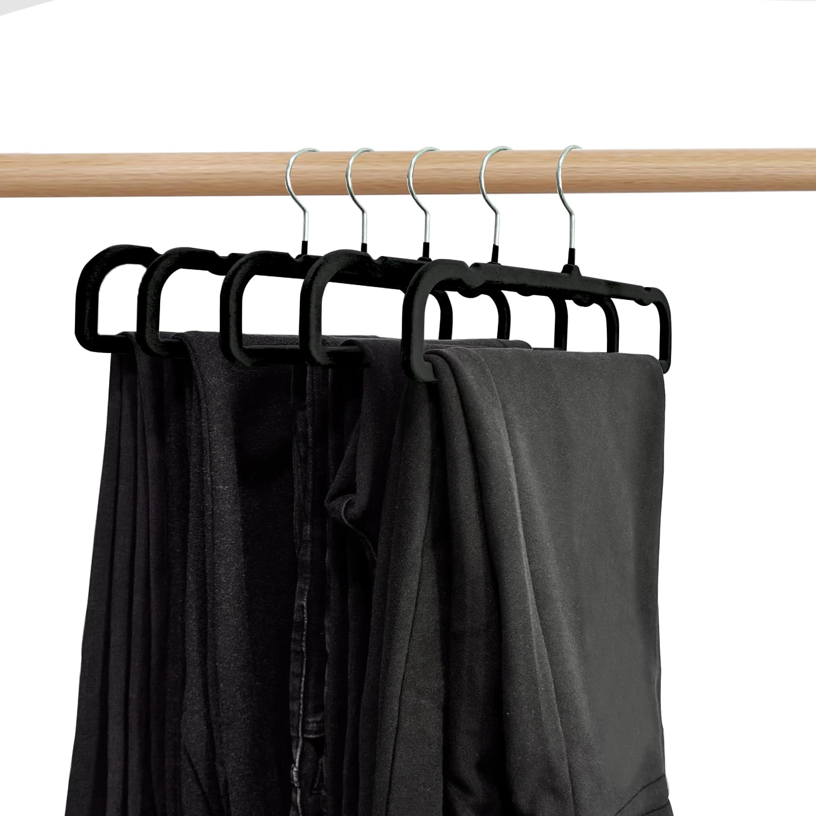 Velvet Pants Hangers 20 Pack,Premium Non Slip Velvet Hangers,Thin Space Saving Slim Clothes Hangers with 360° Swivel Hook,35cm