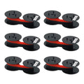 Printerfield GR.24 (6 Pack) Spool Calculator Ribbon/Typewriter Ribbon Cal.Ribbon GR24/GR41/GR42 for Star DP8340 - Black/Red