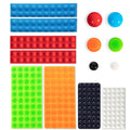BLEWAY Bump Dots for Visually Impaired 280 Pcs Combo Pack(Orange&Red&Blue&White&Black&Green) - Low Vision Aids Braille Stickers Raised Tactile Dots for Elderly, Blind
