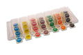 DayMark Safety Systems Day of The Week 3/4" Circle Permanent Labels, Monday-Sunday, Label Dispenser Included (7,000 Labels)