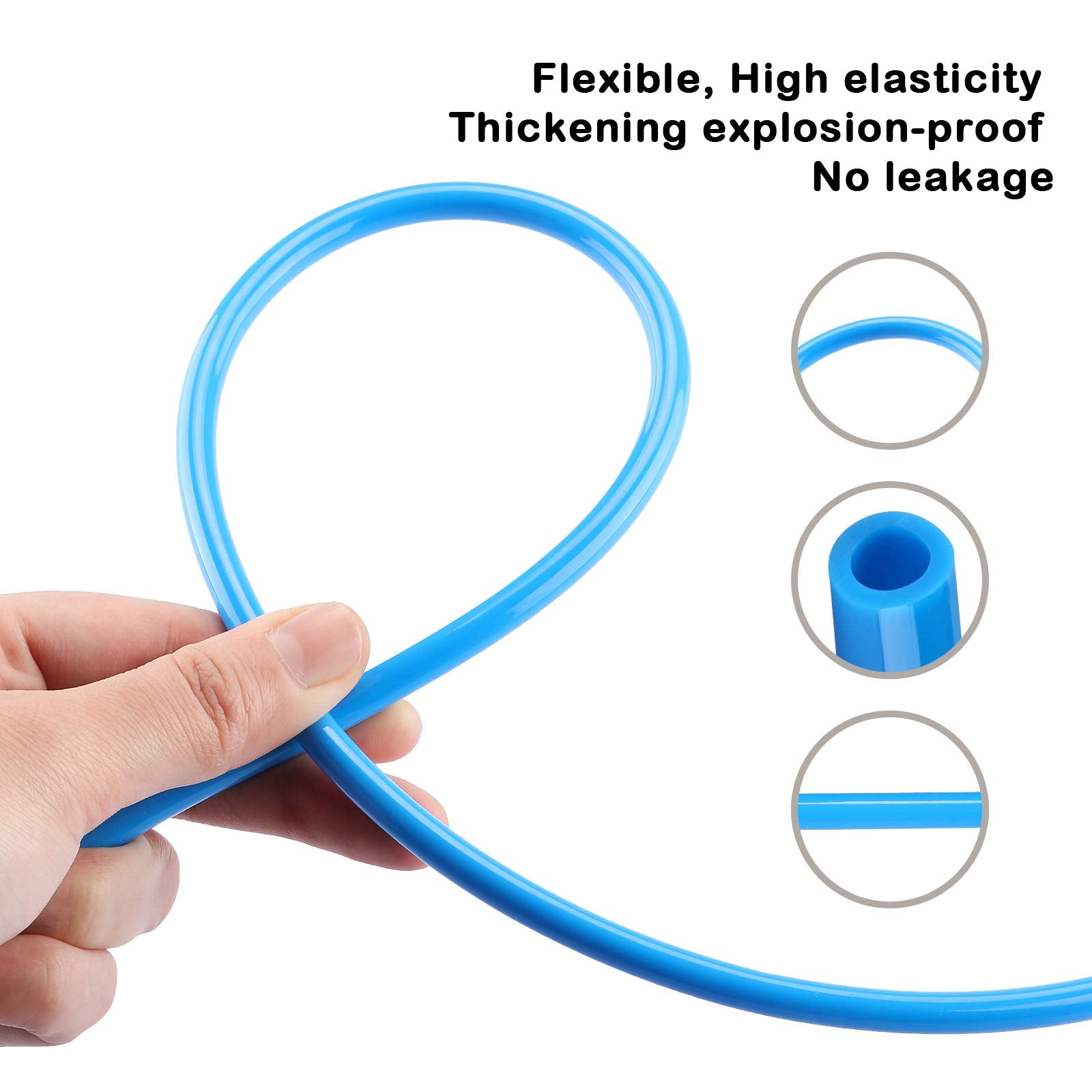 AIRTOON Air Hose Pipe Tube Kit 6mm OD with 1/4” Push to Connect Air Fittings (13 PCS)，Pneumatic Air Line Connector