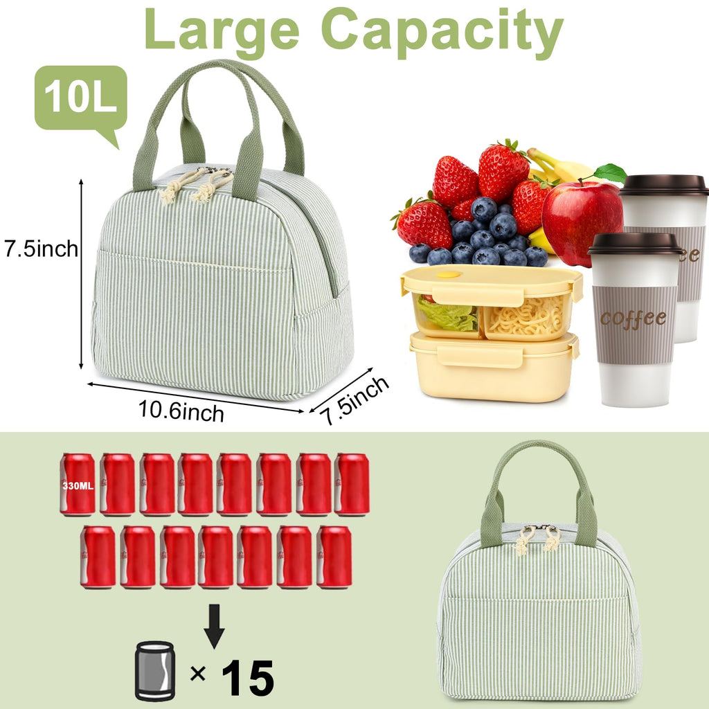 Bluboon Lunch Box for Women Cute Lunch Bag Reusable Insulated Lunch Bags Large Capacity Lunchbox Cooler for Work Picnic or Travel Gifts for Women Men