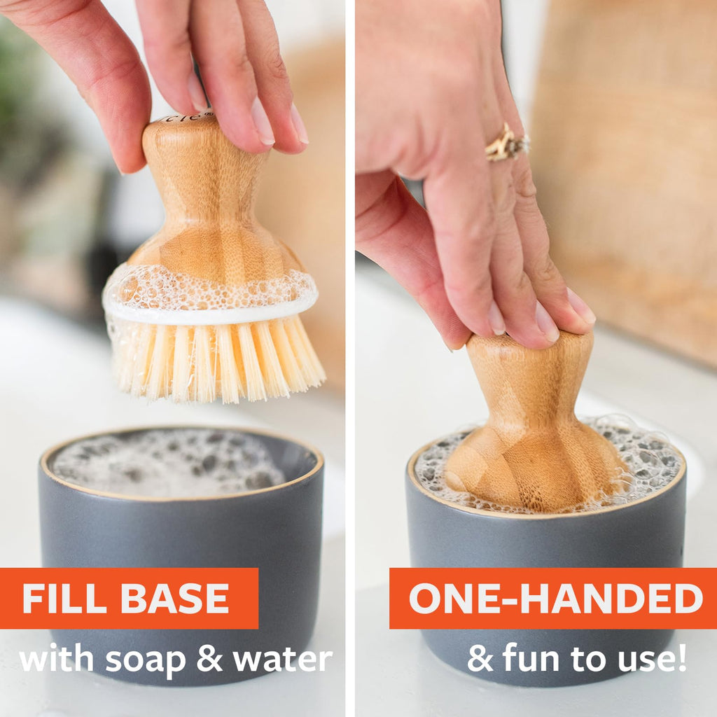 Full Circle Bubble Up Dish Brush, Green
