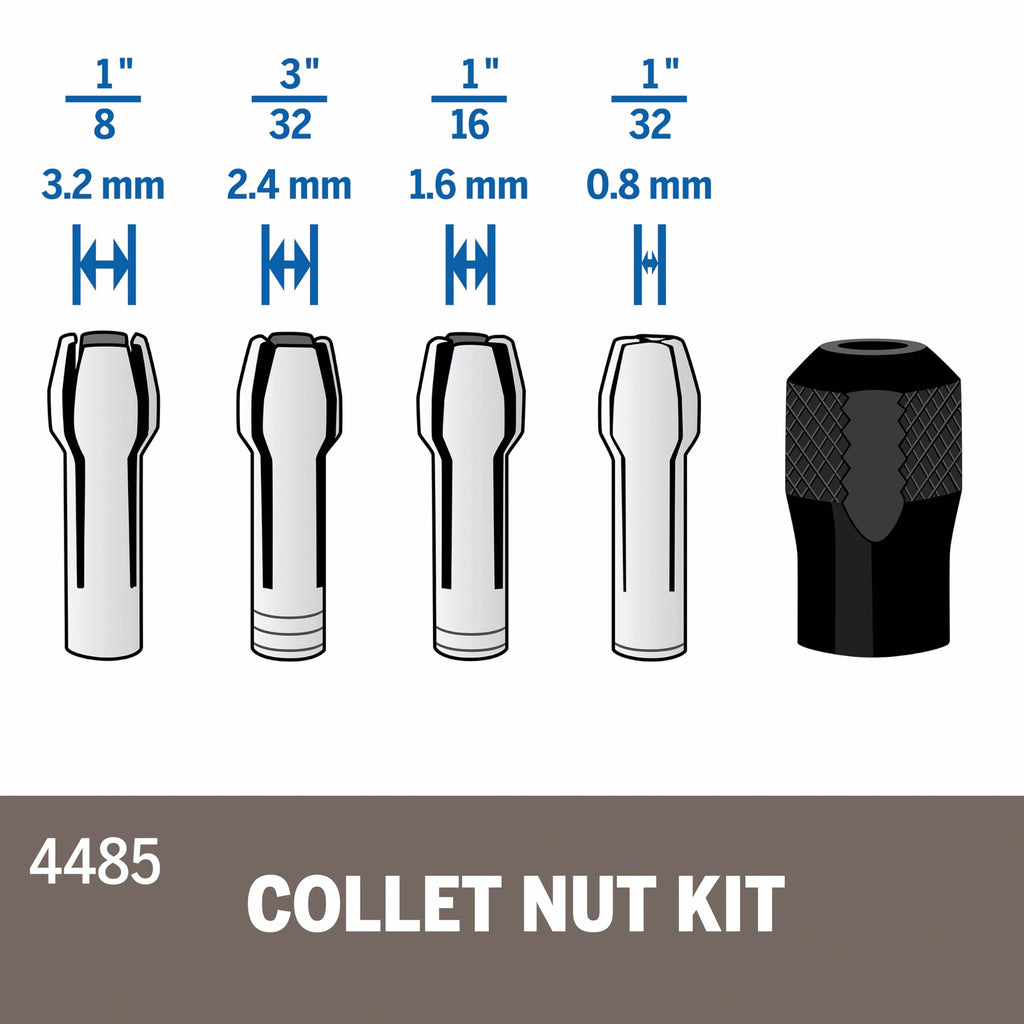 Dremel 4485 Quick Change Collet Nut Kit