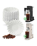 Brew Choice 200 Pcs Disposable Coffee Filters for Ninja Pod & Grounds Single Serve Coffee Maker, Basket Coffee Paper Filters Compatible with Ninja PB051 PB041 Coffee Maker, 1-2 Cup