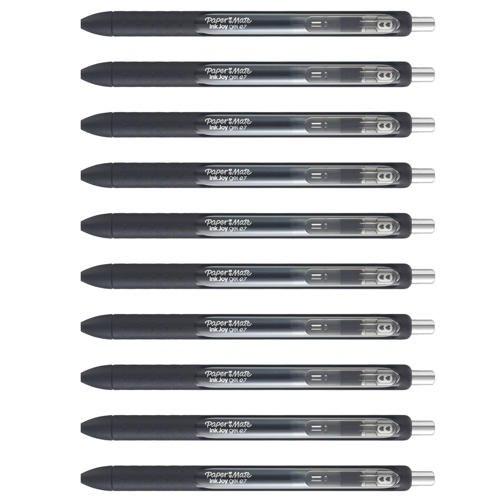 Paper Mate InkJoy Gel Pens, Medium Point, Black, 10 Count