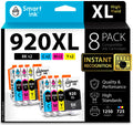 Smart Ink Compatible Ink Cartridge Replacement for HP 920 XL 920XL (2BK & 2C/M/Y 8 Pack Combo) Compatible with HP Officejet 6000 6500 6500A 7000 7500 7500A