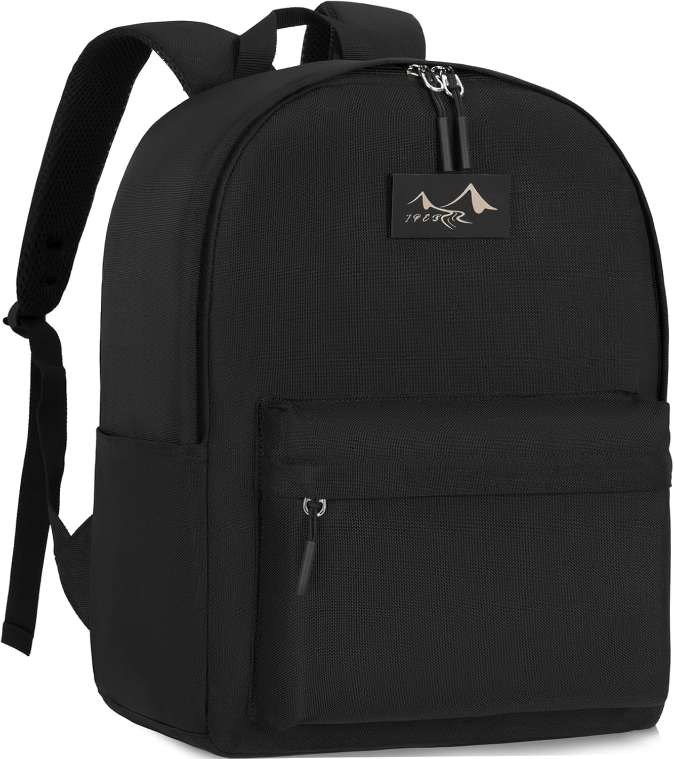 Lightweight Casual Backpack 14-Inch Laptop for Men and Women W30.22 X D14.22 X H40.13 cm Water-Resistant Daily Use School Backpack for Travel Work,Black