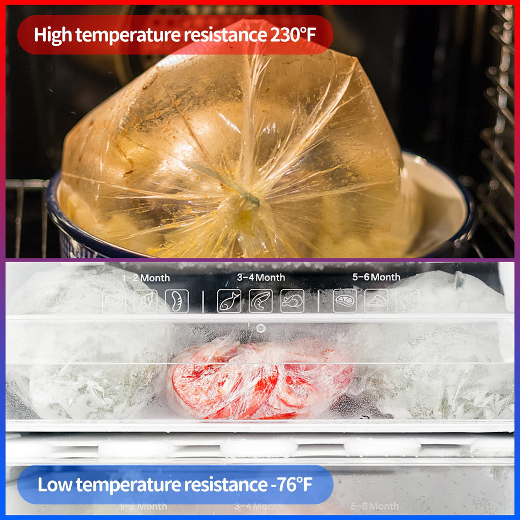 PAPRMA 12” x 20” Plastic Produce Bags 1 Roll, Clear Food Storage Bags 350pcs on a Roll, Clear Produce Bags for Food Vegetable Bread Fruit Meat