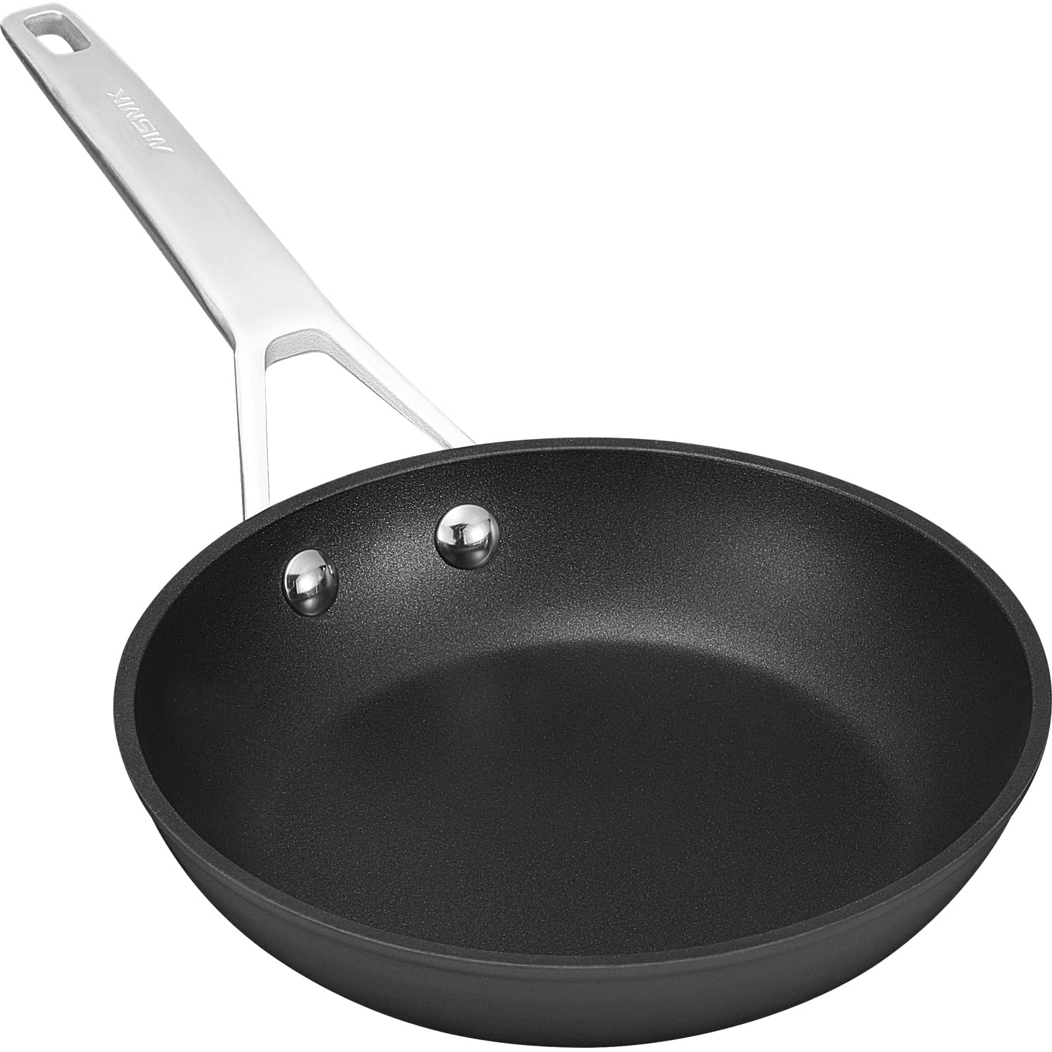 MSMK Small Egg Frying Pan, 7 inch Induction Non Stick Skillet Pan Grey, Oven Safe to 700℉ Cooking Pan Suitable for All Stoves