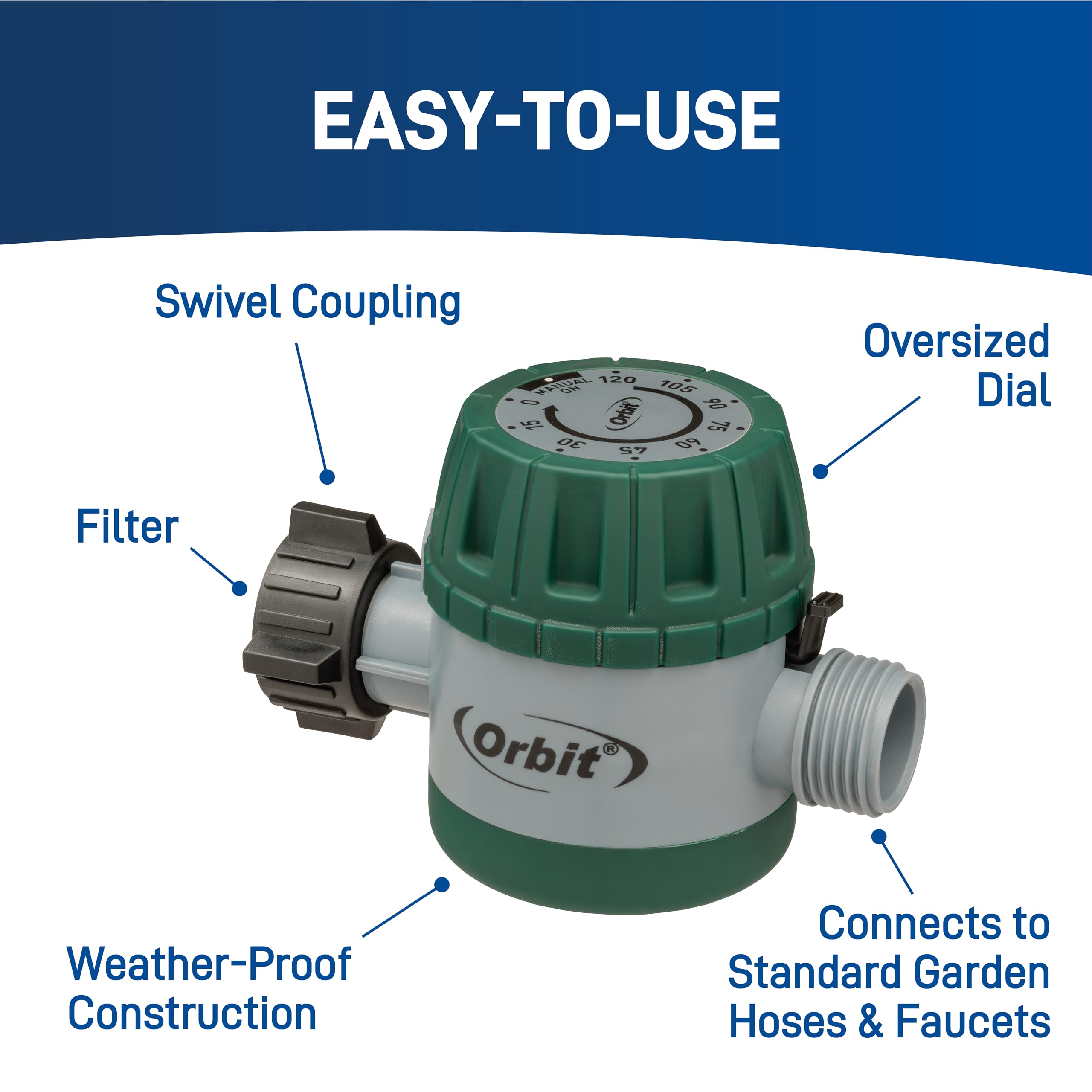 Orbit Sunmate 62034 Mechanical Watering Timer