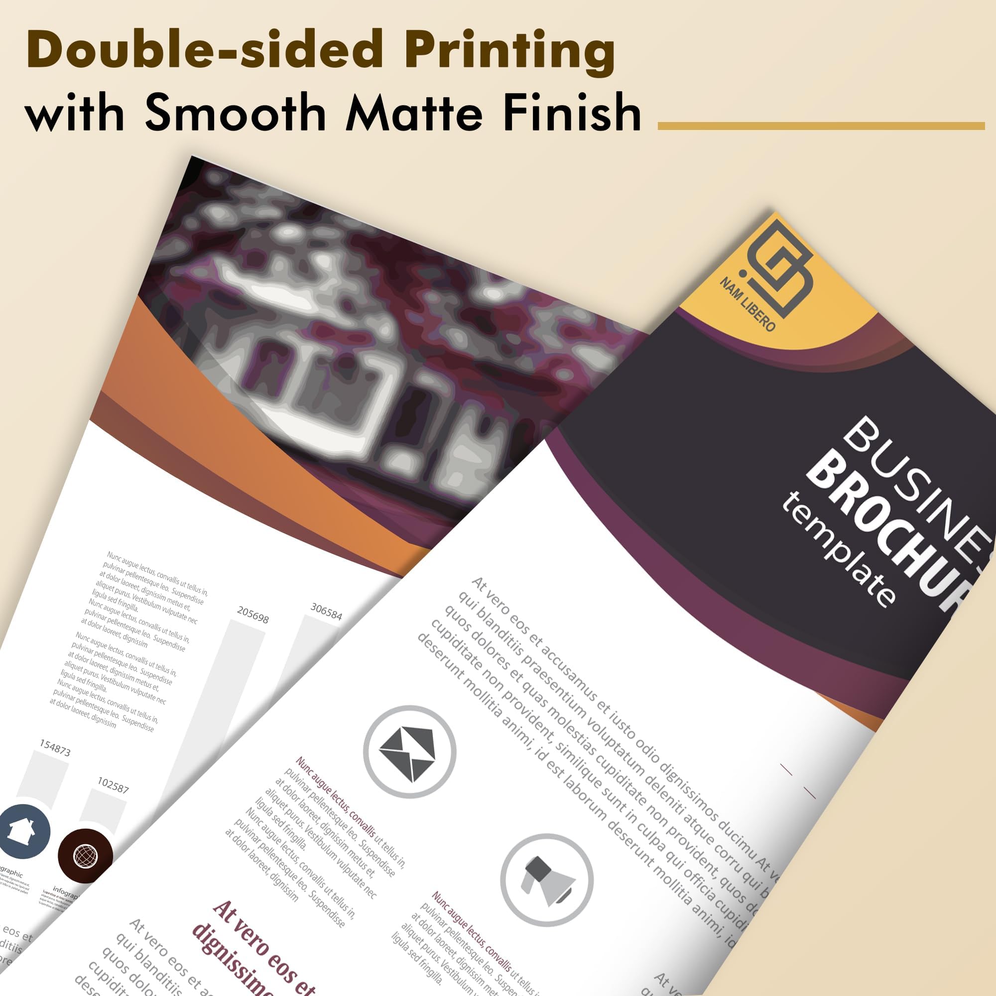 Koala Photo Paper Double-side Matte 8.5X11 Inches Compatible with Inkjet Printer 48LB Presentation Paper 100 Sheets