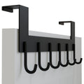 WEBI Over The Door Hook for Hanging Door Hanger Over Door Towel Rack Over The Door Coat Rack Hanger for Towels,Clothes,Back of Bathroom,Black