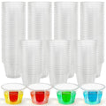 Coloch 200 Pack Plastic Bomber Cups, Disposable Jager Bomb Cups Clear Power Bomber Double Shot Glass for Shots, Mixed Drinks, Party