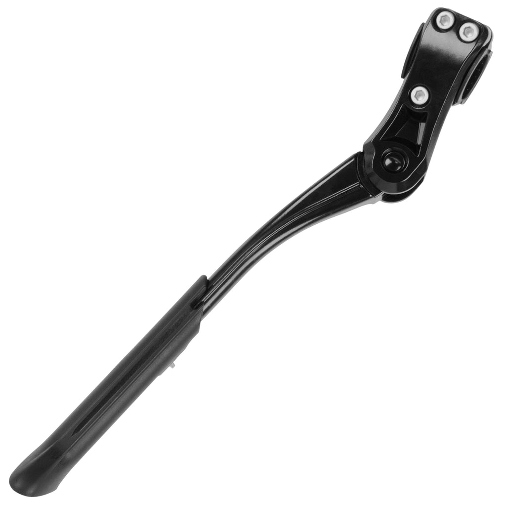 BV Bike Kickstand - Alloy Adjustable Height Rear Side Bicycle Kick Stand, for 24" - 28" Mountain Bike, Road Bike, BMX, MTB (Regular Duty - Black)