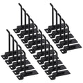 Swpeet 20Pcs 4 Inch Heavy Duty Slatwall Hooks Assortment Kit, Slatwall Accessories Slatwall Panel Hooks Garage Organization Slat Wall Hooks Pegboard Gridwall Hooks Display for Retail Black