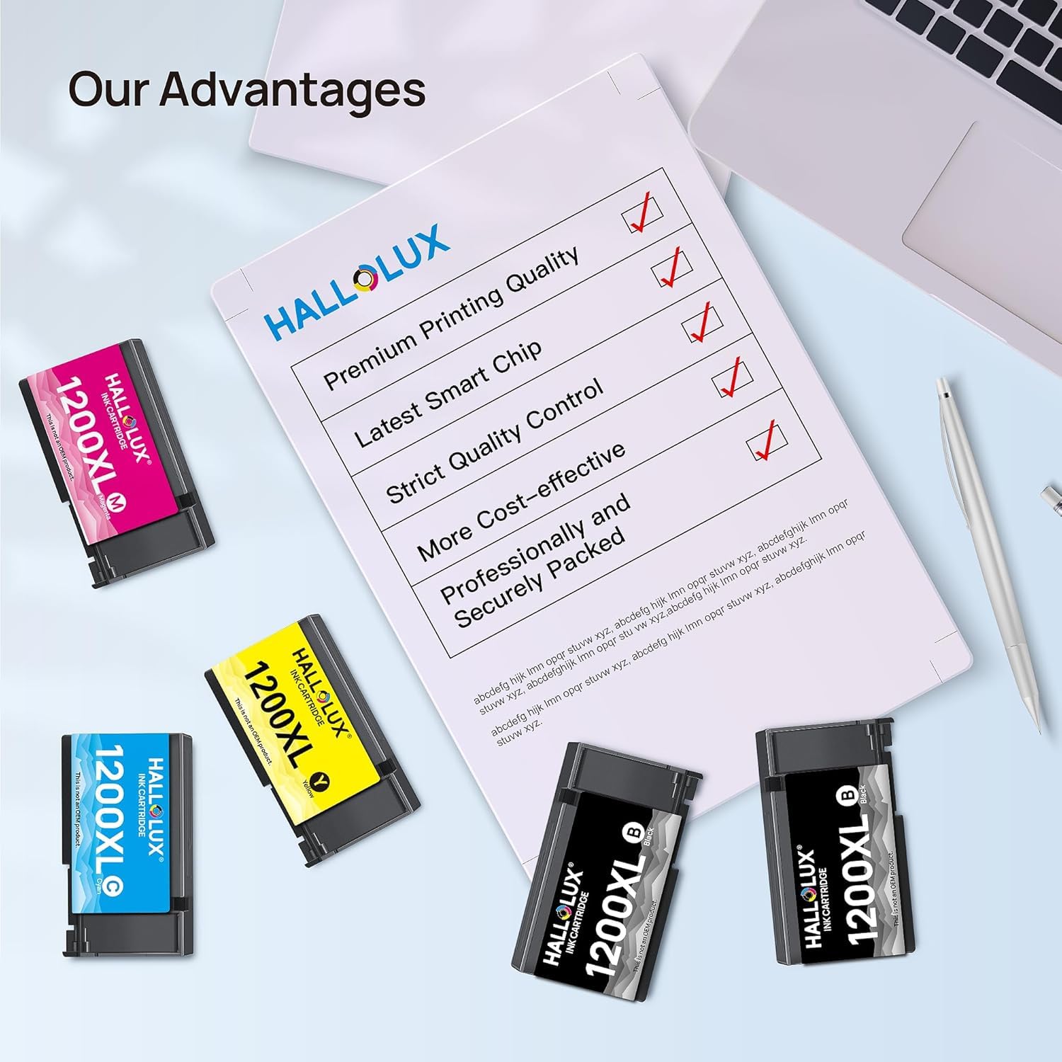 Maxify MB2120 Ink Maxify MB2720 Ink PGI 1200XL Ink Cartridge Replacement for Canon 1200 XL PGI1200 PGI1200XL Combo for Canon MAXIFY MB2720 MB2120 MB2320 MB2020 MB2350 Printer (5 Pack Combo)