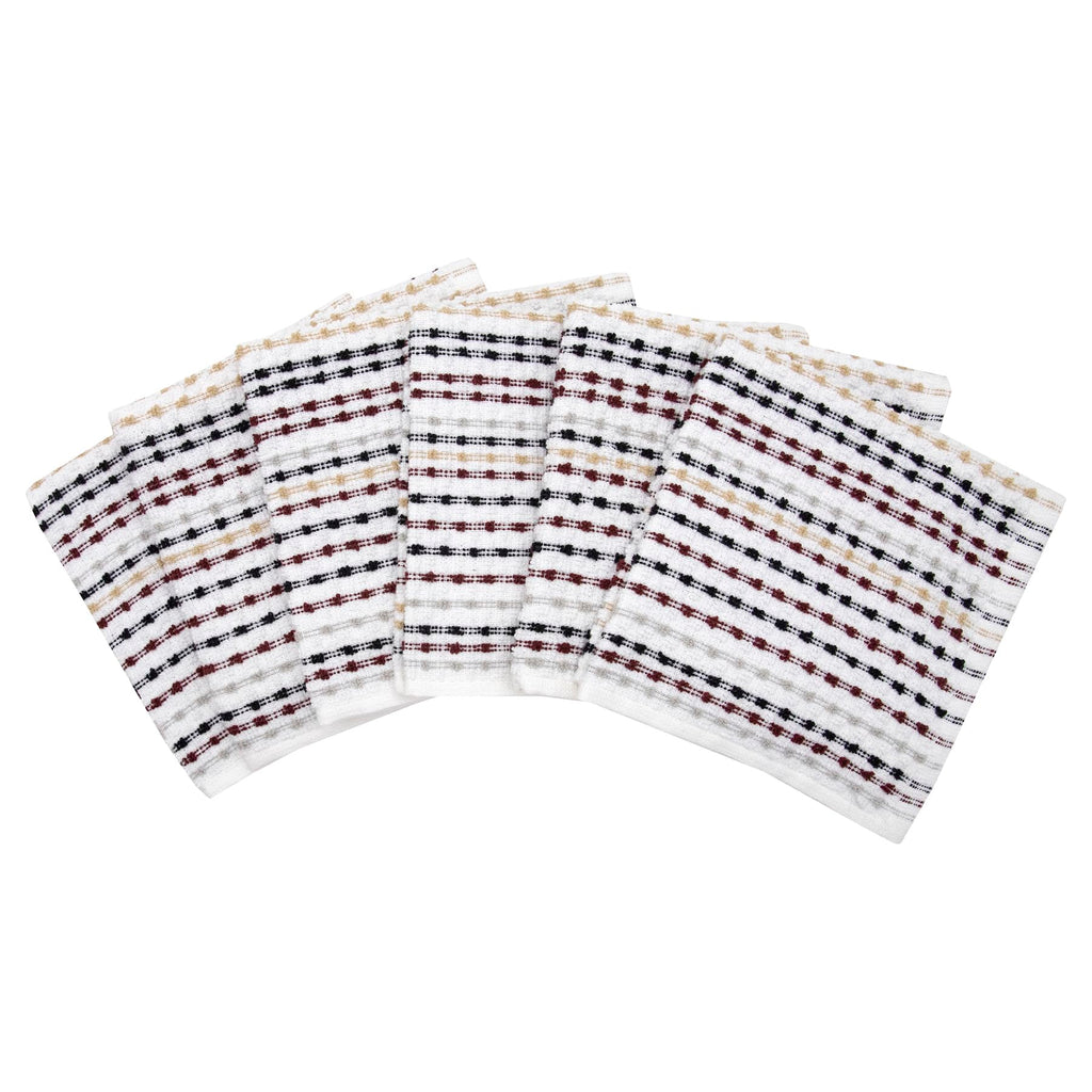 Ritz Pebble Bar Mop Cloth, Neutral Color, 6 Piece Set