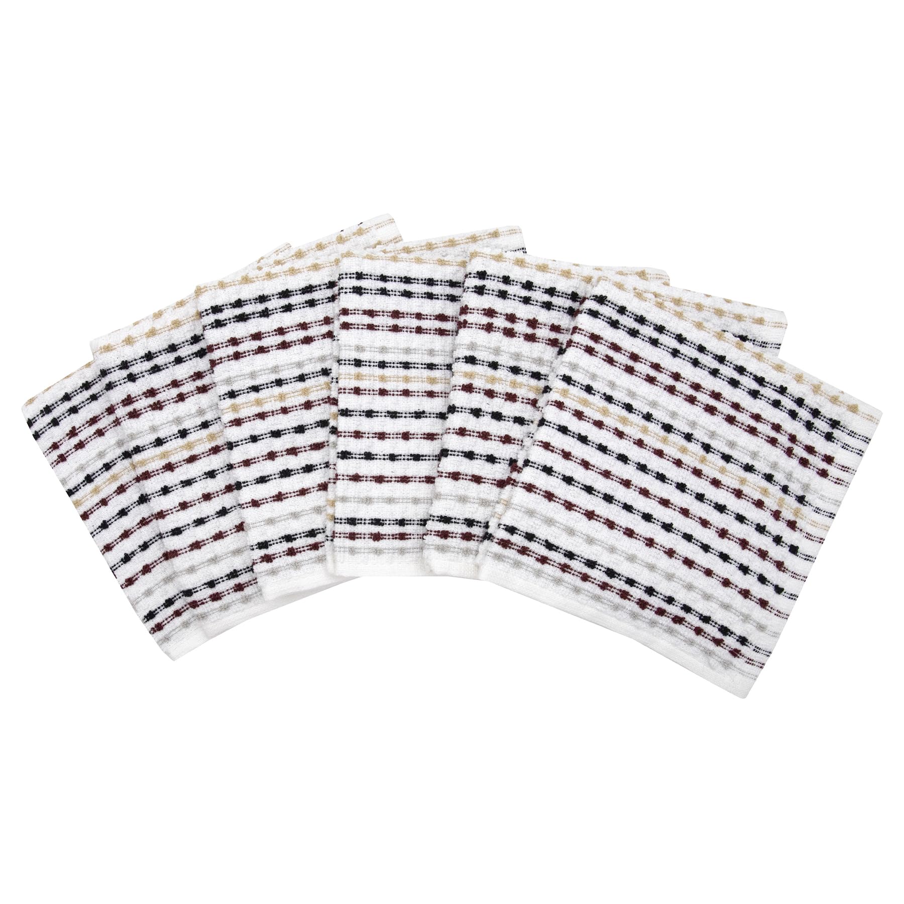 Ritz Pebble Bar Mop Cloth, Neutral Color, 6 Piece Set