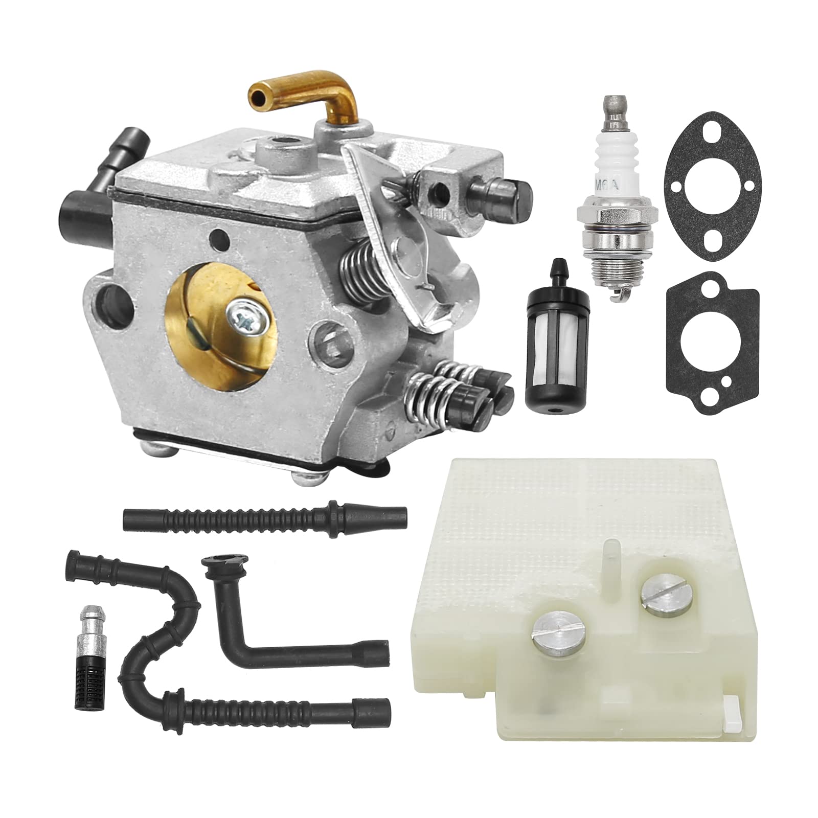 Anxingo Carburetor Kit for Stihl 024 026 MS240 MS260 024AV 024S Chainsaw Carb for Walbro WT-194 WT-194-1 for Tillotson HU-136A HS-136A