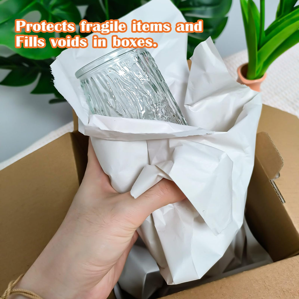 100p Packing Paper Sheets for Moving 2lb Newsprint Wrapping Paper for Shipping Box Filler Moving Packing Supplies for Protecting Fragile Items (21.2x14.9in)