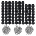120 Small Round Rubber Feet W/304 Stainless Steel Screws, 0.31 inch H x 0.59 inch D, Soft But Not Slip, Fine Grips for Furniture, Electronics & Appliances! (D15*12*H8mm)