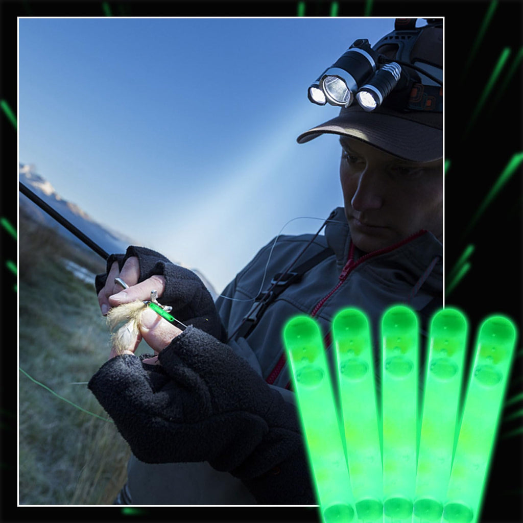200 Pcs Fishing Glow Sticks Bulk for Bobbers 1.5 Inch Mini Glow Sticks Night Fishing Glow Stick Rod Tip Glow Sticks Underwater Light Stick for Rave Easter Halloween Christmas New Year Party Decor