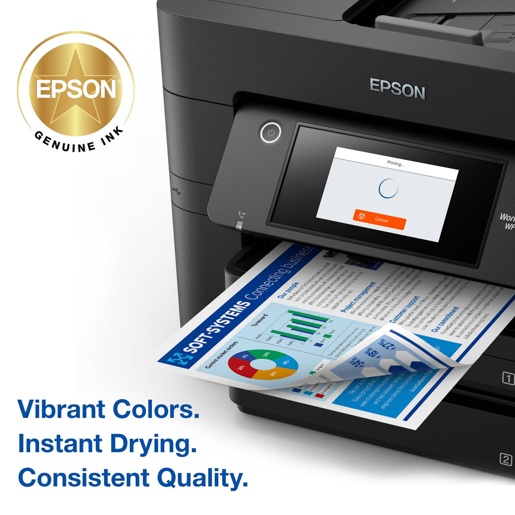 EPSON 822 DURABrite Ultra Ink Standard Capacity Cyan Cartridge (T822220-S) Works with Workforce Pro WF-3820,3823, 4820, 4830, 4833, 4834