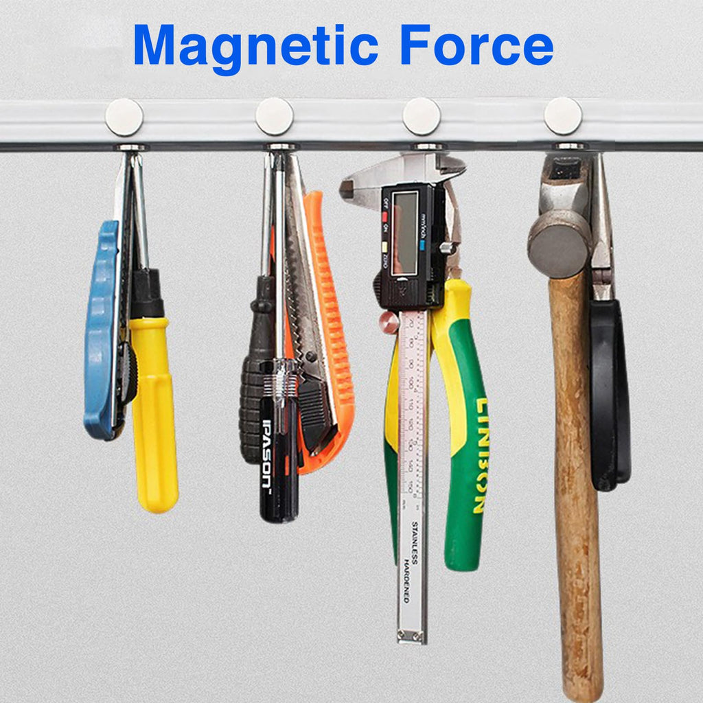 TRYMAG Magnets, 12x3mm 30Pcs Small Round Magnets for Fridge, Whiteboard, Locker, Crafts, Scientific Models