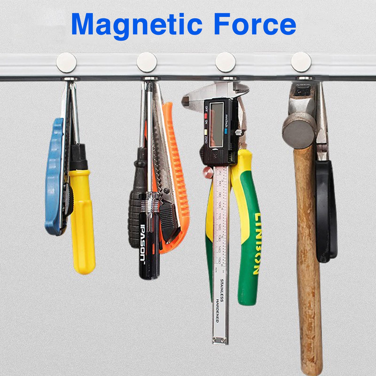 TRYMAG Magnets, 12x3mm 30Pcs Small Round Magnets for Fridge, Whiteboard, Locker, Crafts, Scientific Models