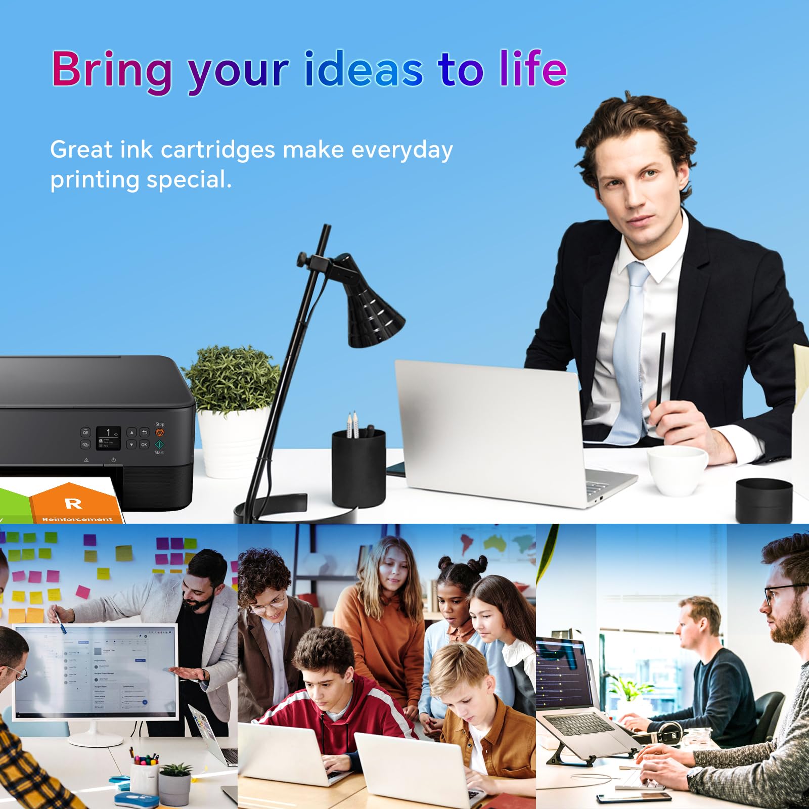 245XL Black Ink Cartridge Compatible Replacement for Canon 245XL Black Ink PG-245XL High-Capacity Works with Canon TS3420, TR4520, MX492, MX490, MG2525, TS3300, TS3322, MG3022 Printers 1 Black