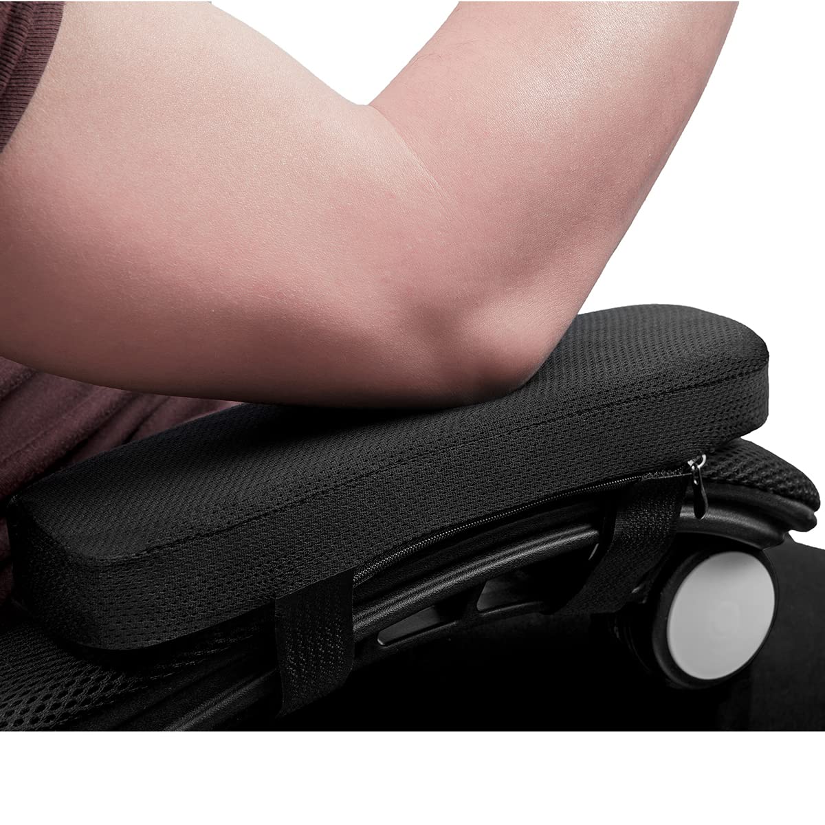 Ergonomic Armrest Pads, Cooling Gel Memory Foam Office Chair Armrest Pads, Comfortable Elbow Pillow for Arm Rest, Ergonomic Armrest Cushions for Chairs Wheelchair Comfy Gaming Chair Pack of 2