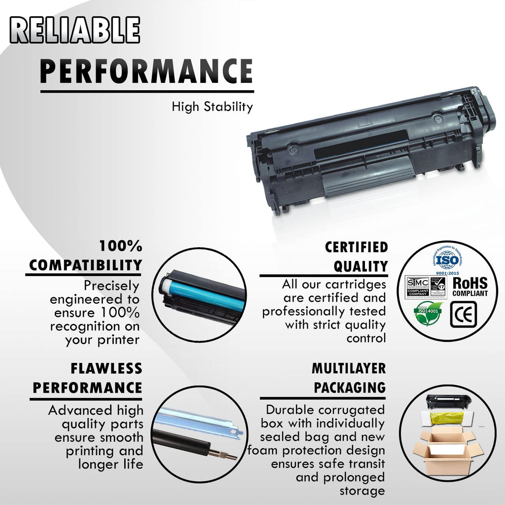 Inkfirst Compatible Toner Cartridge Replacement for Canon 104 FX9 FX10 0263B001AA FAXPHONE L120 L90 imageCLASS D480 MF4150 MF4270 MF4350D MF4370DN MF4690 FAXPHONE L120 L90