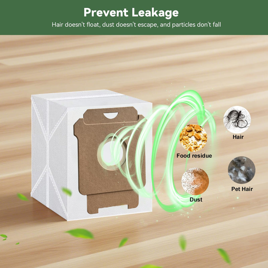 WAIKAS 18 Pack Vacuum Bags for iRobot Roomba 104 105 405 504 505 705 Combo 10 Max, i7+ i3+ i4+ i5+ i6+ i8+ j5+ j6+ j7+ j8+ j9+ s9+, i s j Series, for Roomba All Clean Base Automatic Dirt Disposal Bags