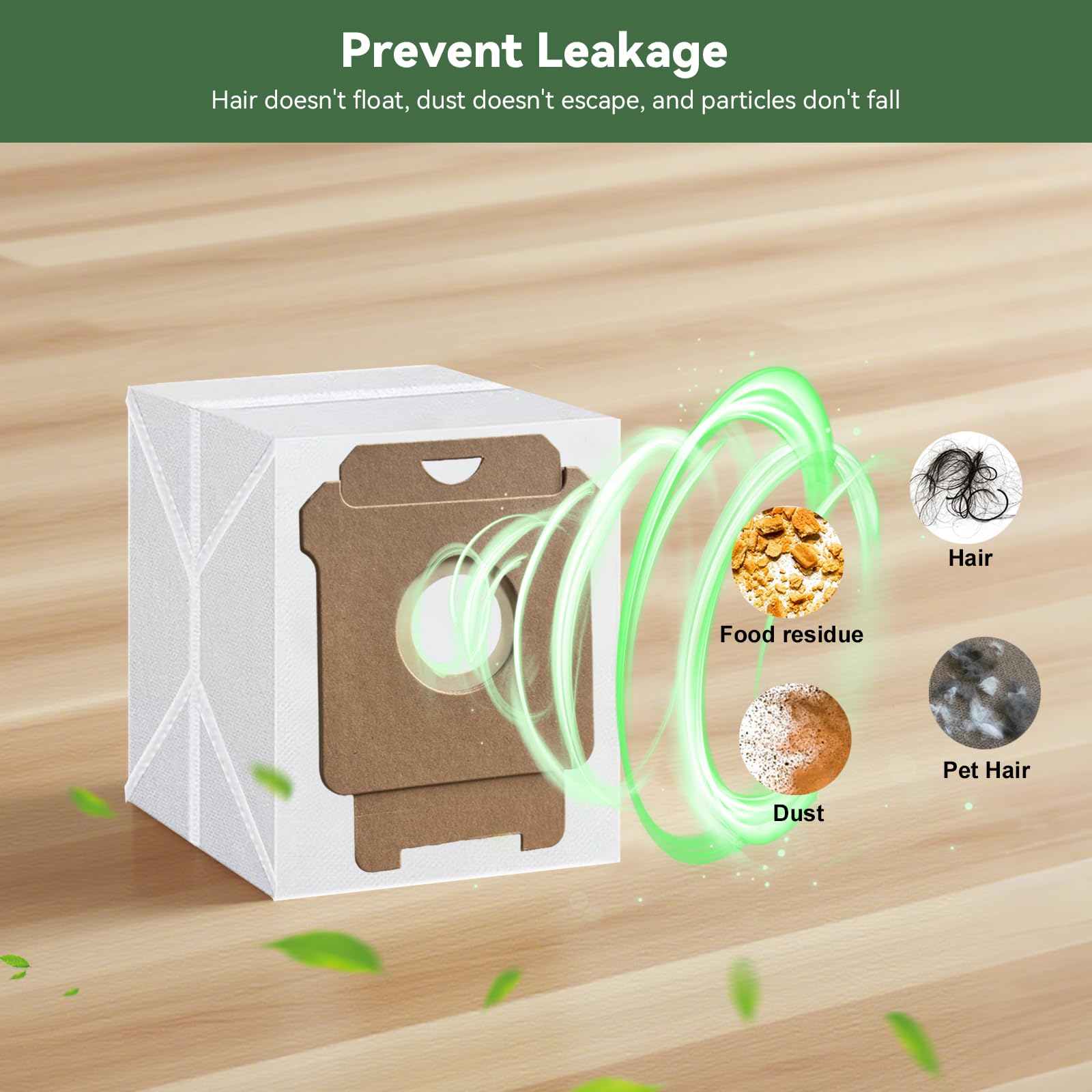 WAIKAS 18 Pack Vacuum Bags for iRobot Roomba 104 105 405 504 505 705 Combo 10 Max, i7+ i3+ i4+ i5+ i6+ i8+ j5+ j6+ j7+ j8+ j9+ s9+, i s j Series, for Roomba All Clean Base Automatic Dirt Disposal Bags