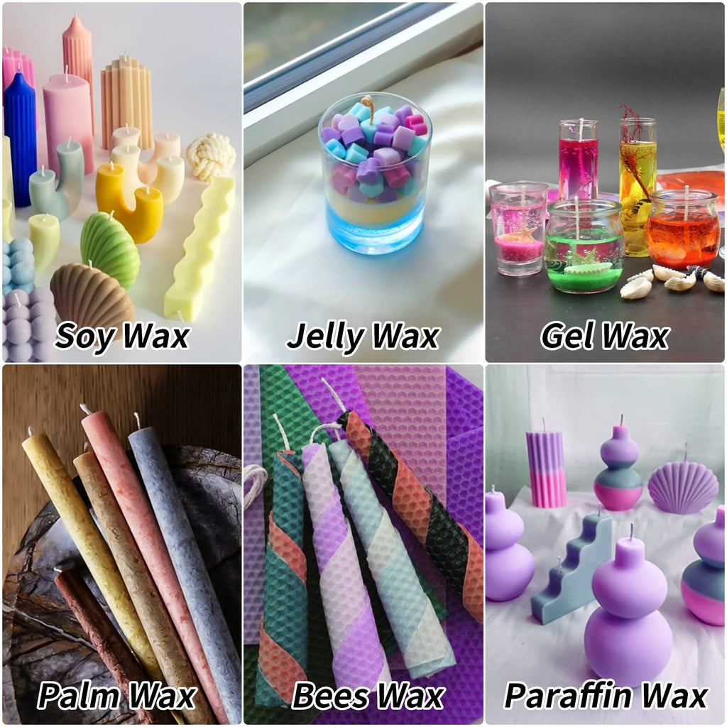 FansArriche Candle Dye - 18 Colors Oil-Based Liquid Candle Dye for Candle Wax, Highly Concentrated Candle Color for DIY Candle Making