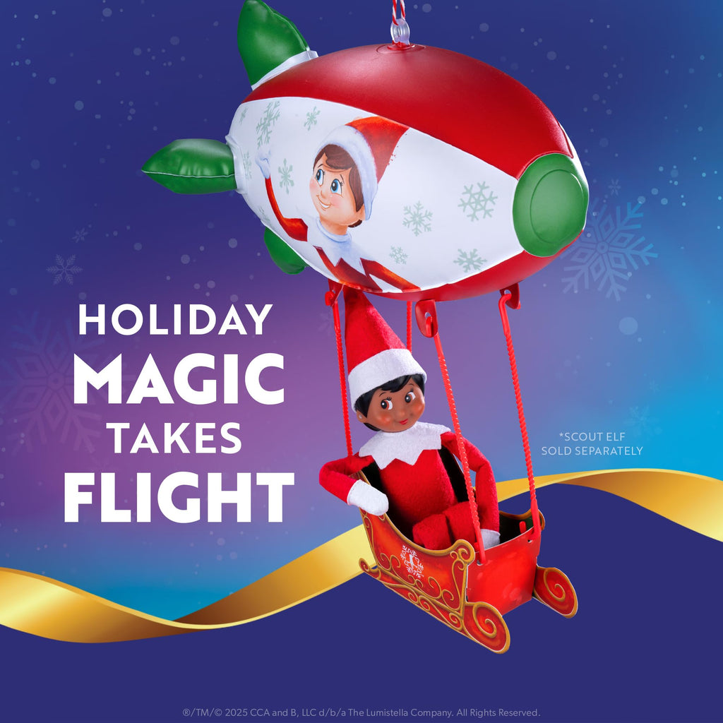 The Elf on The Shelf Polar Props Peppermint Blimp Ride – 20th Anniversary Scout Elf Accessory (Scout Elf Not Included)