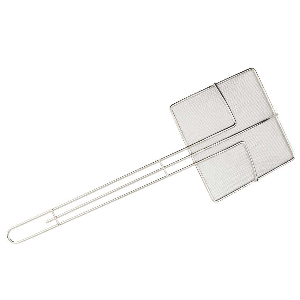 Winco Square Mesh Skimmer, 6.75-Inch, Medium, Nickel