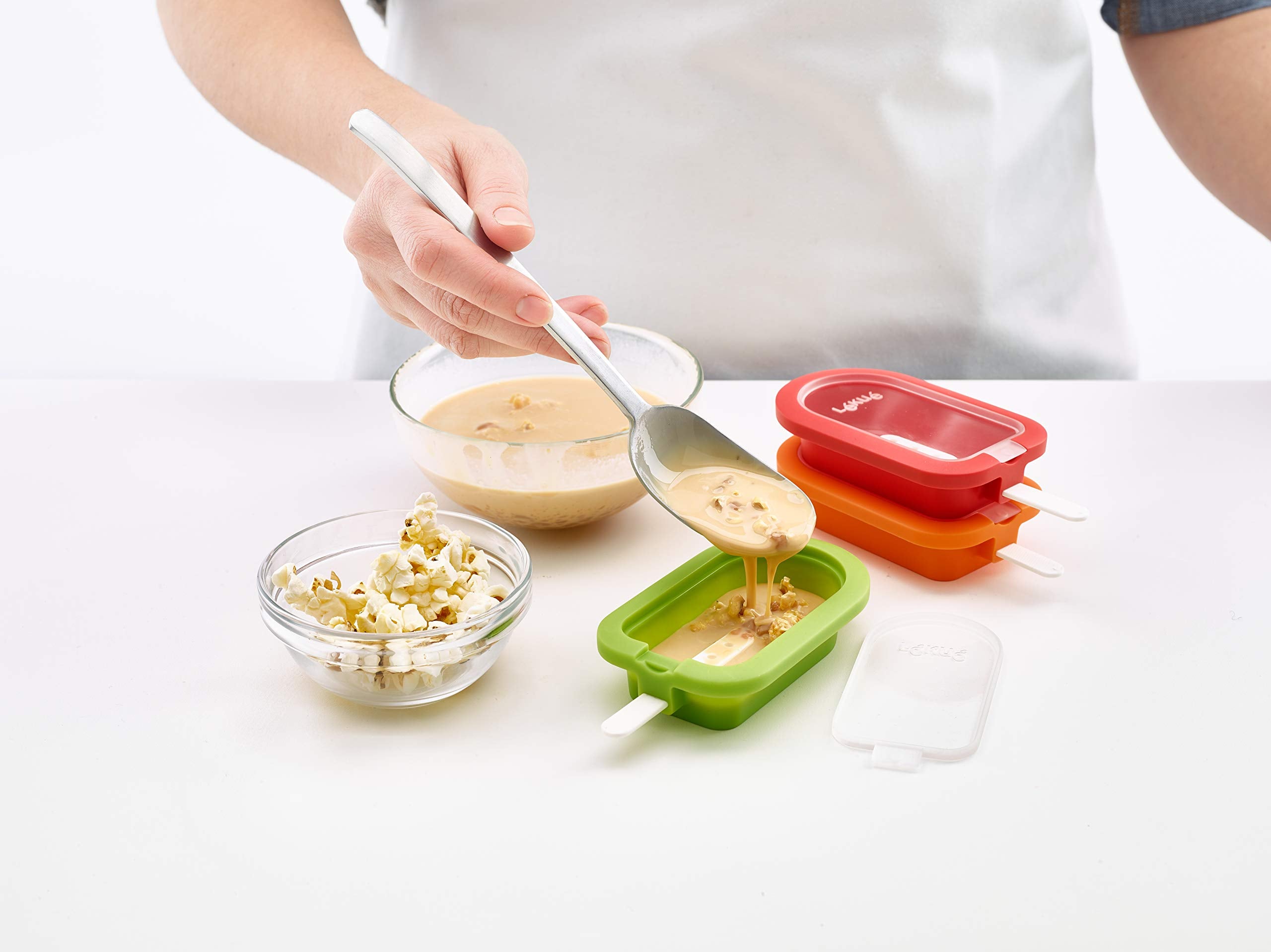 Lekue 3400221S01U150 4 Unit Stackable Ice Lollipop Mold
