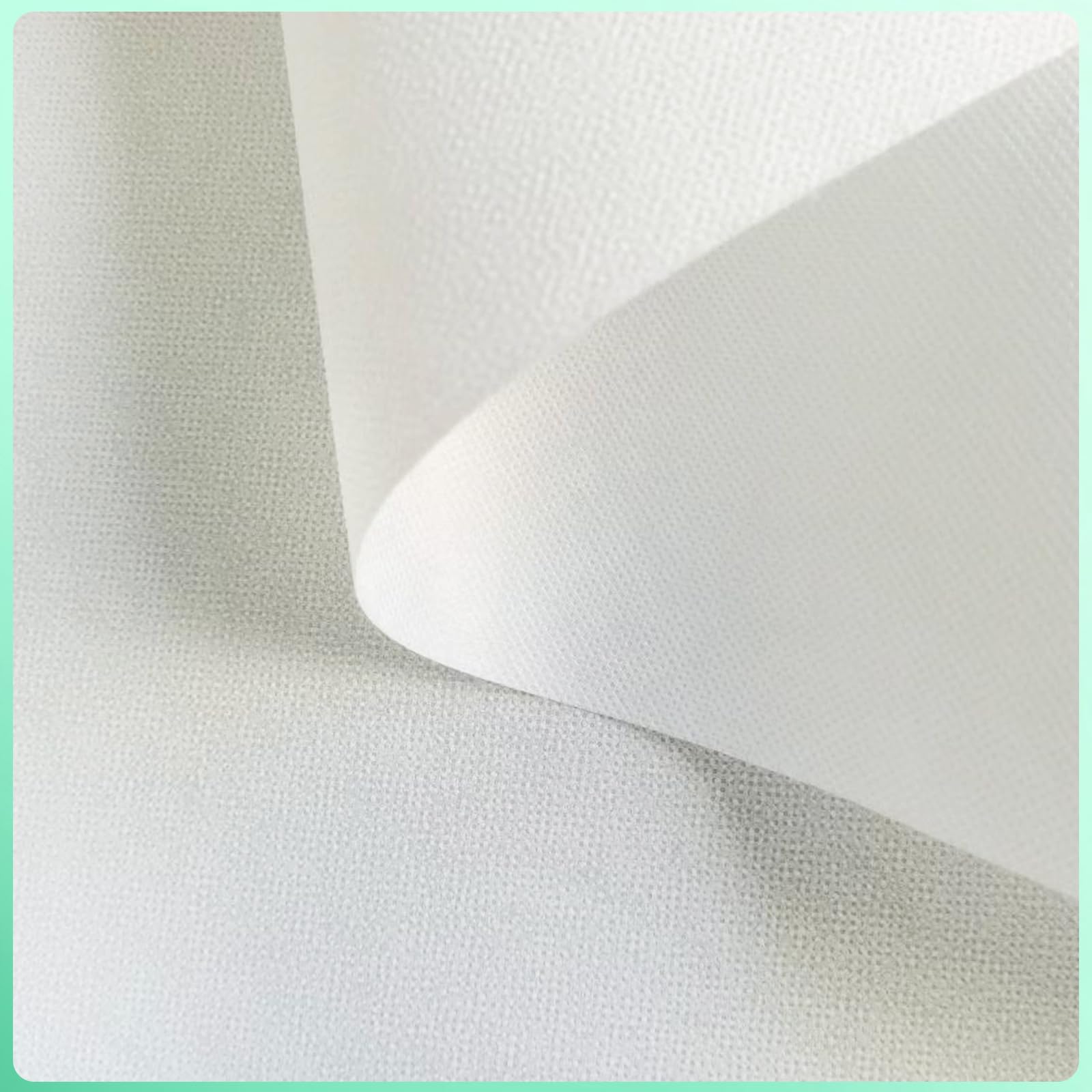 JIMILIFE Heavy Weight Fusible Interfacing for Sewing 11.8inch x 30yard Iron-on Non-Woven Fusible Interfacing White Polyester Single-Sided Interfacing Fabric for Sewing Crafting Projects