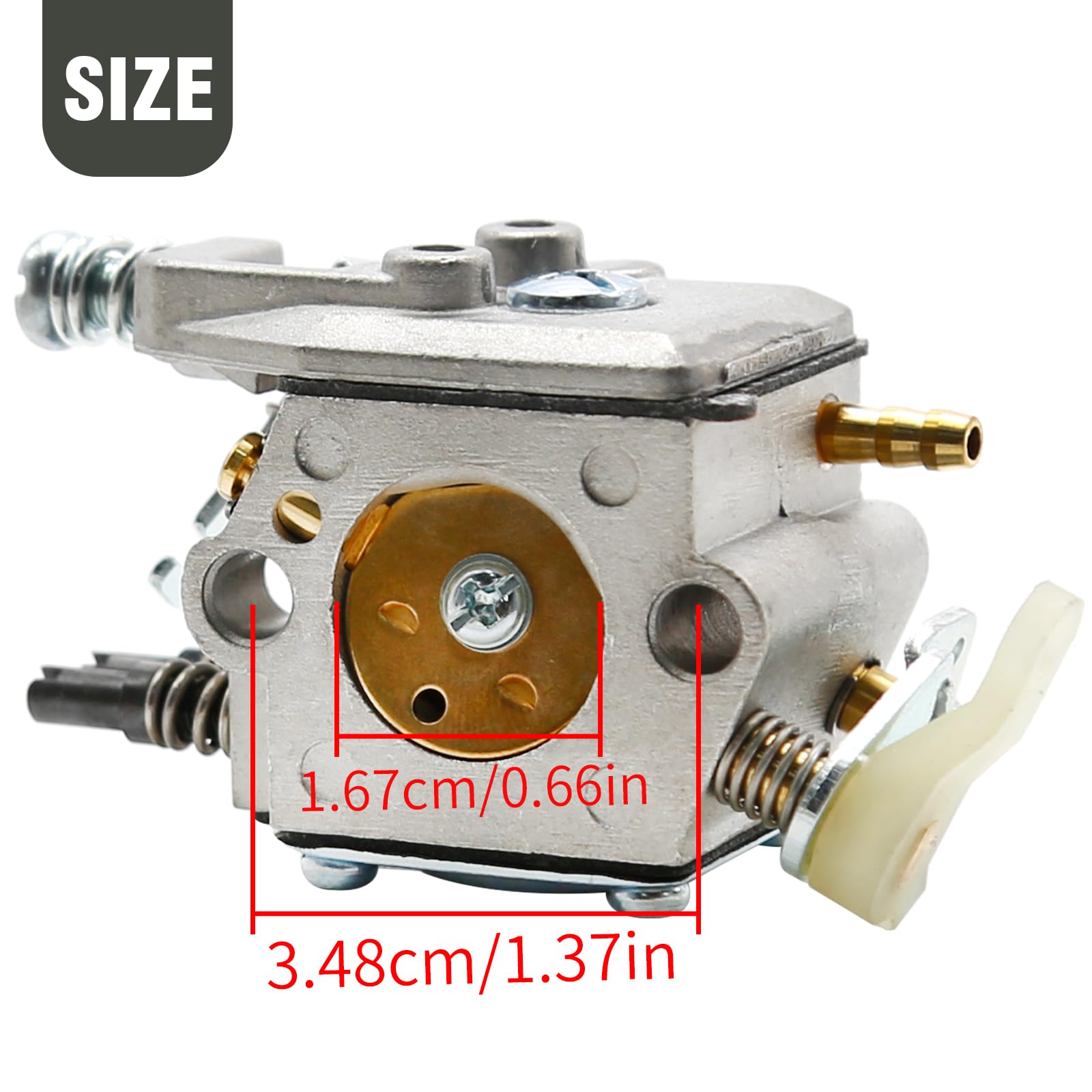 Anxingo Carburetor Replacement for Husqvarna 50 51 55 Chainsaw for Walbro WT-170-1 WA-82 503 28 15-04 538 24 28-93 Carb
