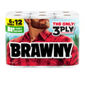 BRAWNY® Tear-A-Square® Paper Towels, 6 Double Rolls
