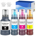 Replacement for Epson E502 Ink Refill Bottles for ET-3943 ET-4950 ET-2980 ET-3930 ET-2850 ET-4850 ET-3850 ET-3760 ET2760 ET2750 ET-4760 ST-4000 ST-2000 ET-3710 ET-3750 ET4750 ET2700 Printer(BK C M Y)