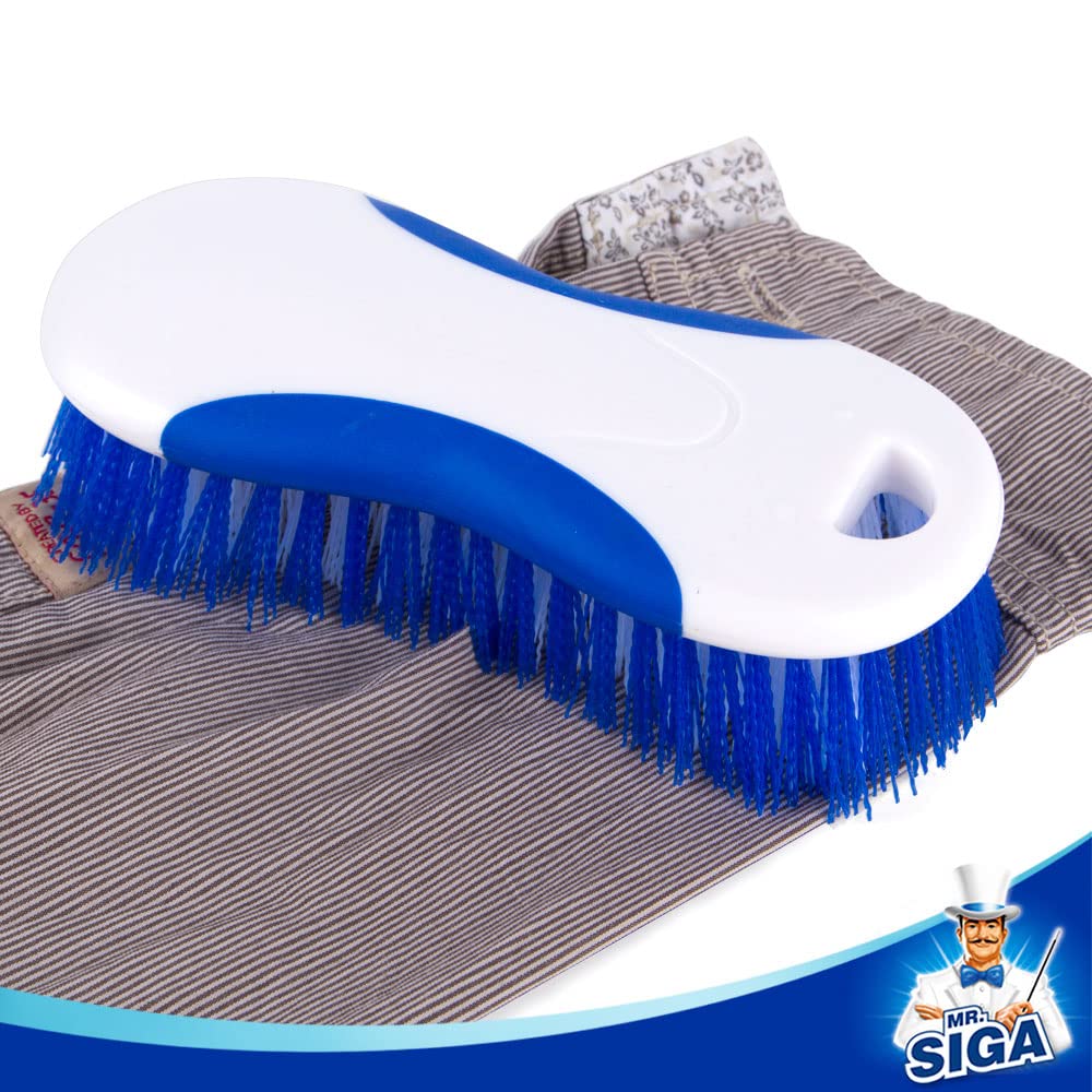 MR.SIGA Multi Purpose Heavy Duty Scrub Brush, Pack of 2
