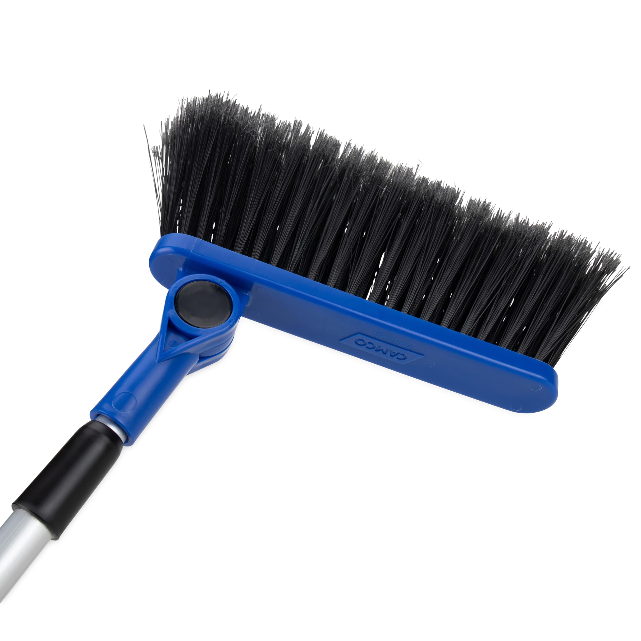 CAMCO RV Adjustable Broom and Dustpan | Features a Telescoping Broom Handle from 24 inch to 52 inch | Ideal for RV, Marine & Home Use (43623)