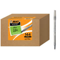 BIC Round Stic Xtra Life Black Ballpoint Pens, Medium Point Pens (1.0mm), 144-Count Pack of Bulk Pens, Flexible Round Barrel for Writing Comfort, No. 1 Selling Ballpoint Pens