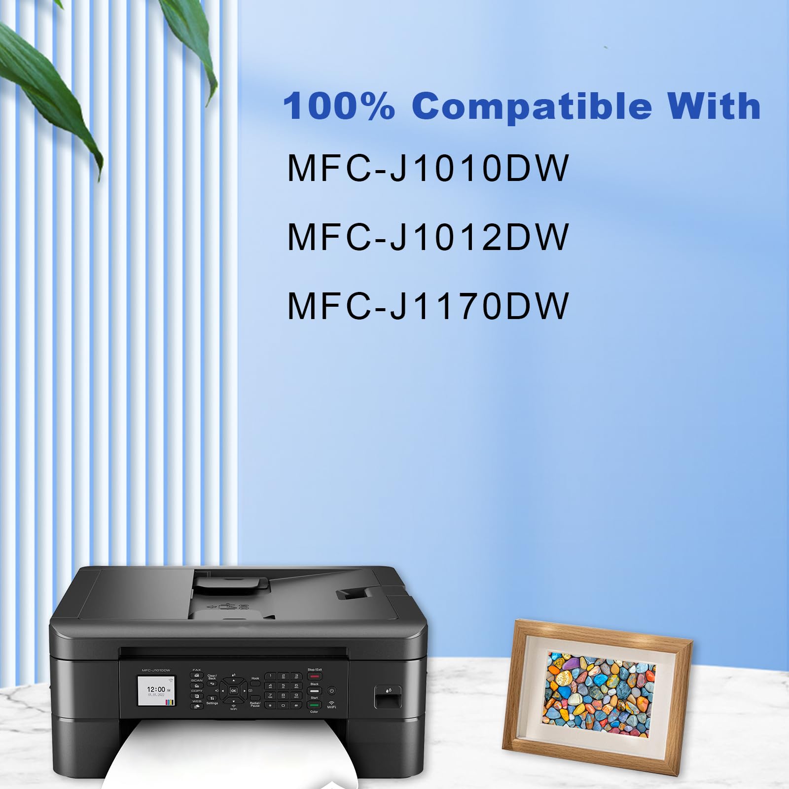 LC401BK Ink Cartridges 3-Pack Black High Yield Compatible for Brother LC401 BK for MFC-J1010DW MFC-J1012DW MFC-J1170DW Printer Ink Replacement