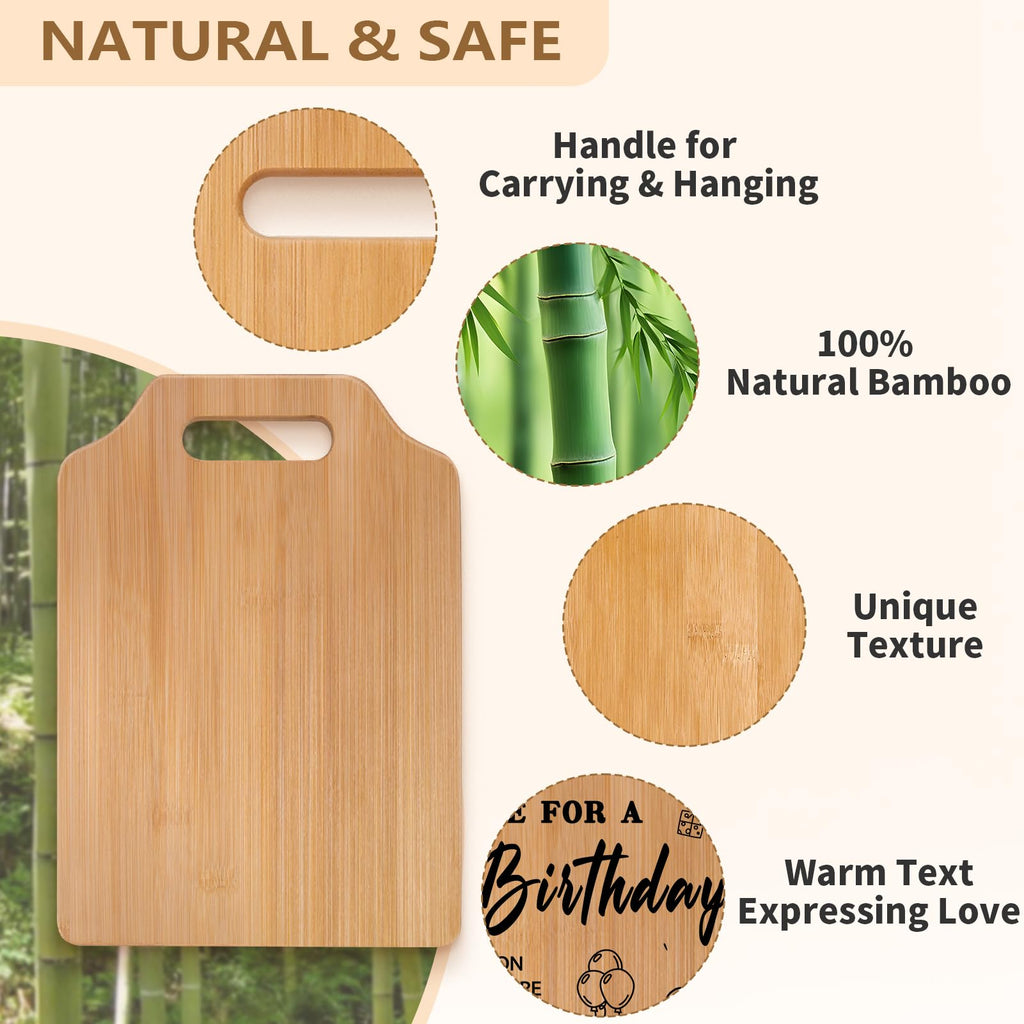 Birthday Gifts for Women, Unique Recipe for A Happy Birthday Cutting Board - Birthday Gifts for Men, Mom, Sister, Wife, Friend - Ideas for Her or Him
