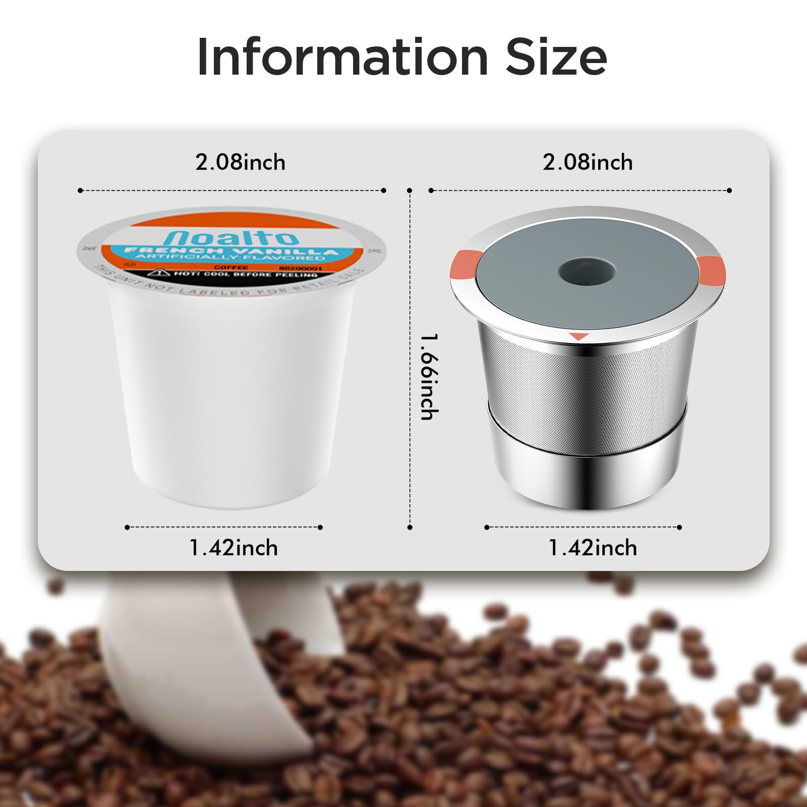Reusable k Cups for keurig 2.0 1.0,Universal stainless steel Refillable k Cups Filter Use for Keurig all most of coffee Makers brewers(4pack)…
